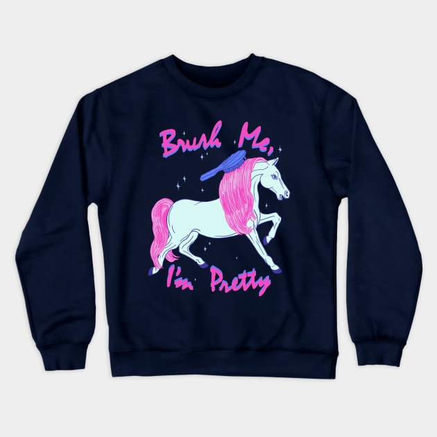 Pretty Pony Crewneck Sweatshirt by Hillary White Rabbit